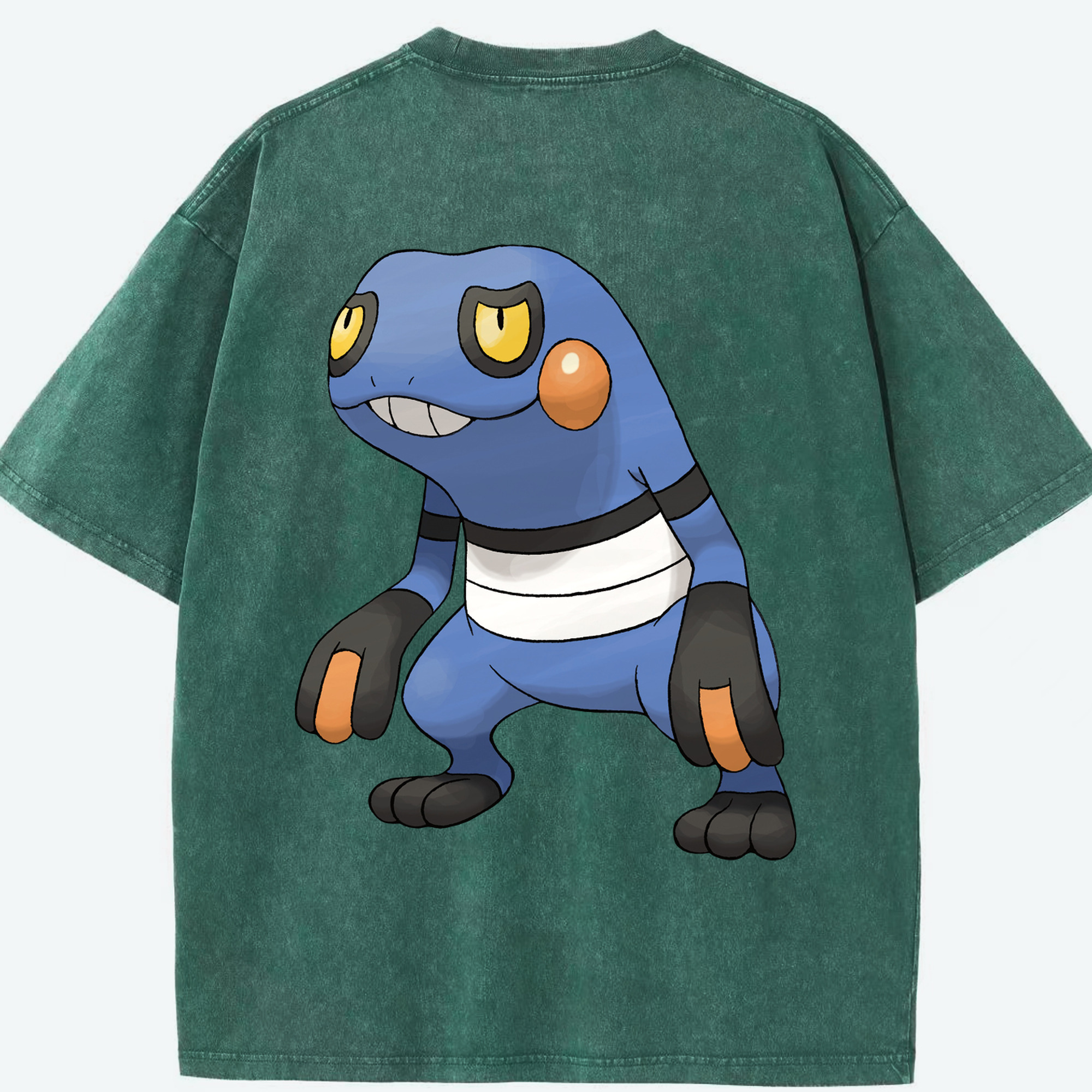 （画像用） ポケットモンスター Pokémon 綿100% ヴィンテージ風 半袖Tシャツ（背面プリント）